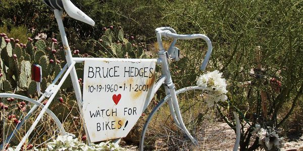 Bruce Hedges Ghost Bike
