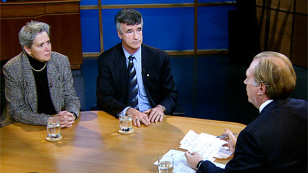 UA Provost Meredith Hay, President Robert N. Shelton and Bill buckmaster