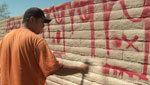 Graffiti abatement at work