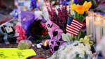 Vigil at Gabrielle Giffords' headquarters in Tucson, Arizona.