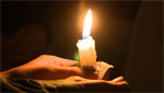 Candle at vigil