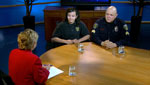 Kimberly Craft interviews Edward Cajas, Sargent for the South Tucson Police Department, and Clara Diaz, Captain of Explorer Post 317.