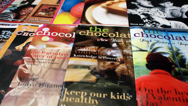 "The Chocolate Voice is simple and small--you can get through it," says publisher Gwen Pierce.