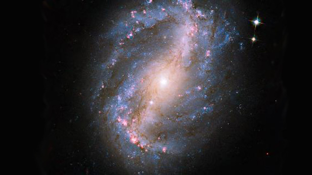 The barred spiral galaxy NGC 6217 is the first image of a celestial object taken with the newly repaired Advanced Camera for Surveys (ACS) aboard the Hubble Space Telescope.