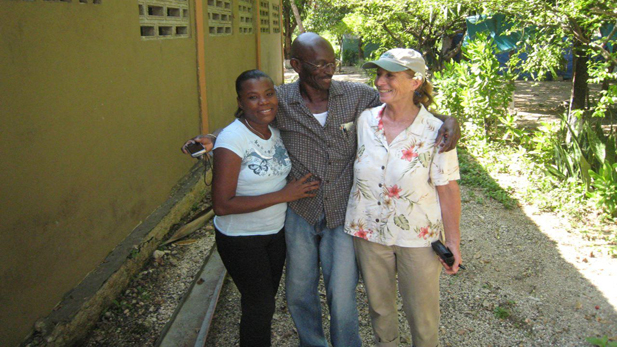 While Kate Tirion visited Haiti in May she met with a local engineer and his wife who are overseeing projects in the Gressier region. When the building is repaired, it will serve as a half-way house for women and girls who survived rape and other violence.  

