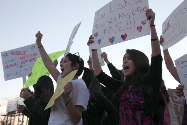 TUSD high school students protest in support of Mexican American Studies in 2012.