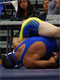 Sunnyside wrestler pins an opponent during a recent team victory in a division one match