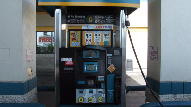 Stock Gas Station Pump Spotlight