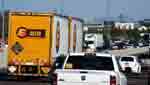 10/29/12. Rebecca Brukman.
Vehicles experiencing a traffic jam on both sides of freeway.