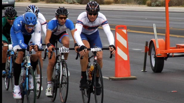 Rebecca Brukman. 11/26/12.
Group of bikers travel along path in El Tour De Tucson race. 