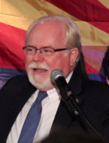 Barber election night portrait