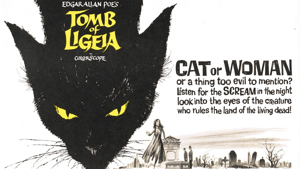 Tomb of Ligeia, black cat, poster in the spotlight