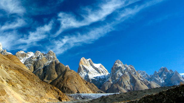 Karakoram mountain range featured in NATURE "The Himalayas."