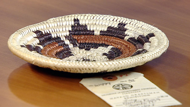 Lead Exhibit Curator of the Arizona State Museum Diane Dittemore shows us Native American baskets and talks about the hundreds of baskets from Apache, Hope, O'odham tribes and more that the museum will be exhibiting from April of this year until June next year.