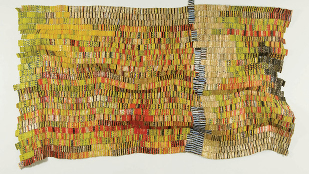 El Anatsui. "River Crossing," 2007. Aluminum and copper wire; 103 x 141 inches.