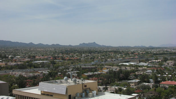 April sky over Tucson