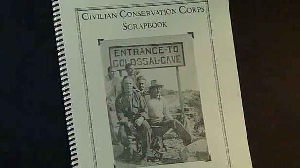 Colossal Cave Mountain Park about the park's 75th anniversary since the Civilian Conservation Corps completed the project.