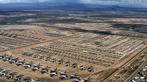 The AMARC facility, or "Bone Yard" keeps a careful inventory of more than 4,000 aircraft stored on its 25-acres.