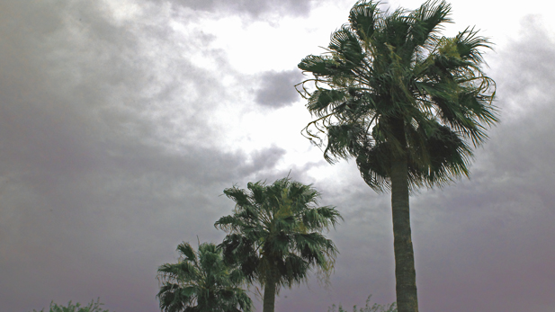 Saturday's rain marked one of the earliest times on record that rain has fallen in the "official" monsoon.