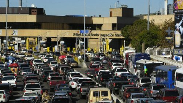 Port of entry San Ysidro spotlight