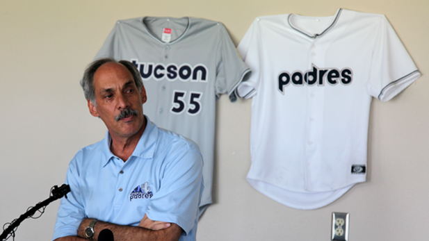 Tucson Padres 1 White Button Down Baseball Jersey — BORIZ