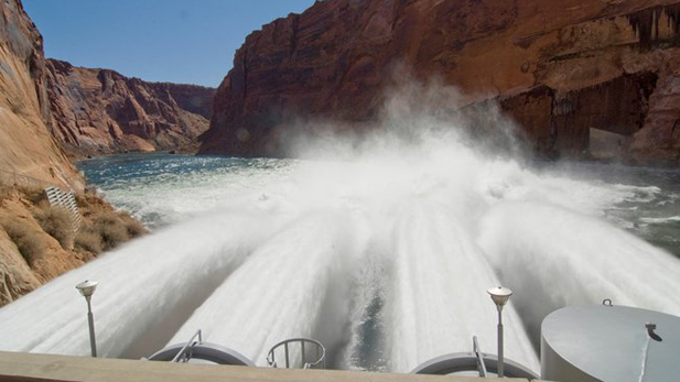 Glen Canyon Dam flow spotlight