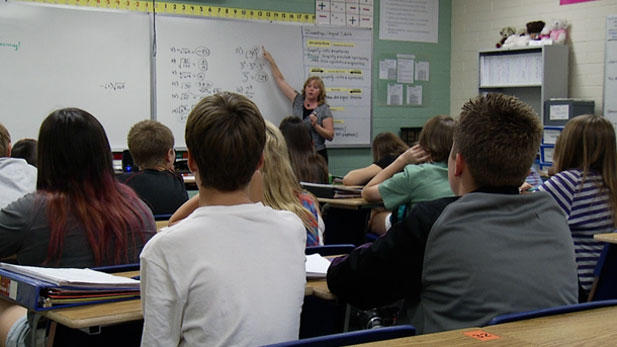 A classroom in the Vail School District in suburban Tucson.
