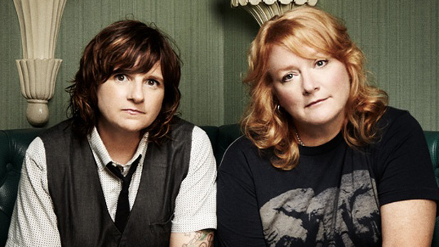 Indigo Girls Amy Ray (l) and Emily Saliers (r)