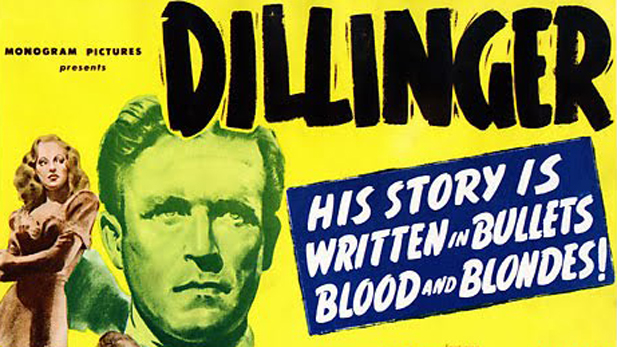 The first Hollywood film about bank robber John Dillinger was made in 1945 and starred Lawrence Tierney