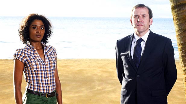 Death in Paradise's  Detective Sergeant Camille Bordey and Detective Inspector Richard Poole!