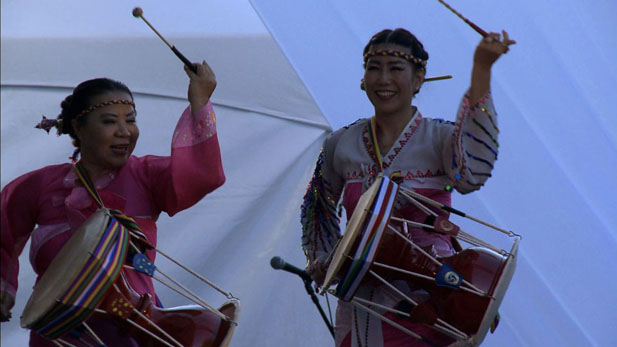 A drum group performs at the 2013 Tucson Meet Yourself.