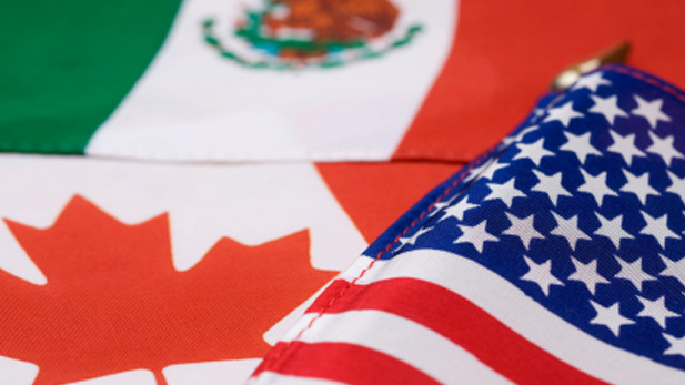 North American flags spot NAFTA