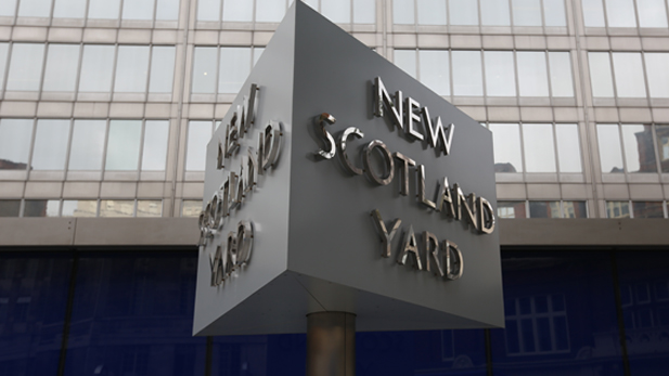 New Scotland Yard Revolving Sign
