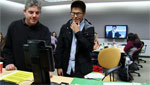 Students learn about what it would be like to organize medical treatment in a health emergency.