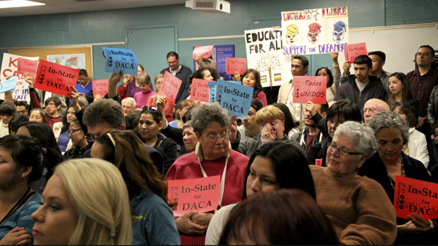 Hundreds supported in-state tuition for students who receive Deferred Action for Childhood Arrival status.