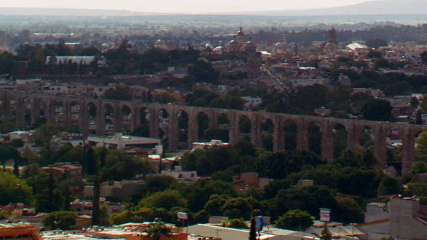 The aqueduct in Queretaro Mexico