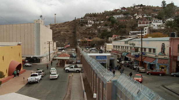 The border between Douglas, Ariz., and Agua Prieta, Mexico.