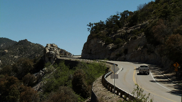 Visitors travel up and down Mt. Lemmon highway which leads to the top of this popular "sky island", one of many in Southern Arizona. 