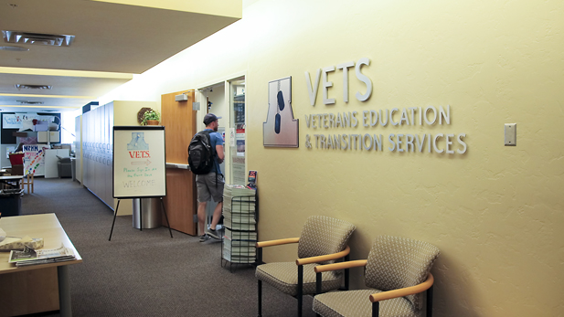 The Veterans Education and Transition Services (VETS) center on the fourth floor of the University of Arizona Student Union provides student veterans with a study space and resources to help navigate civilian life.