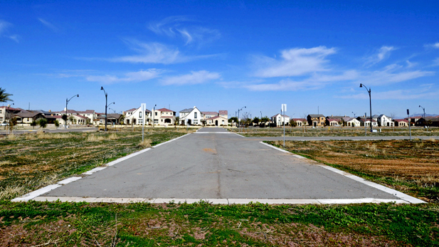 An unfinished subdivisions in the Phoenix suburb of Gilbert