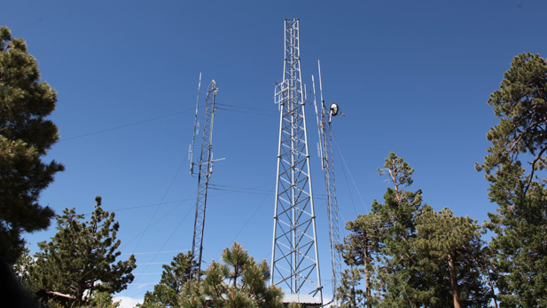 Commnet's cell phone tower is part of the Radio Ridge tower array, on Mt. Lemmon near the end of Ski Run Road