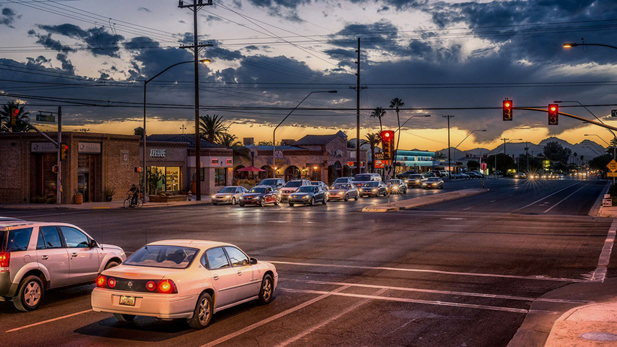 The corner of Broadway Boulevard and Country Club Road. 