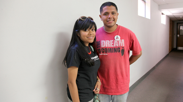 Lizbeth Mateo and Luis Leon are part of the "Dream 9" asking for asylum in the U.S.