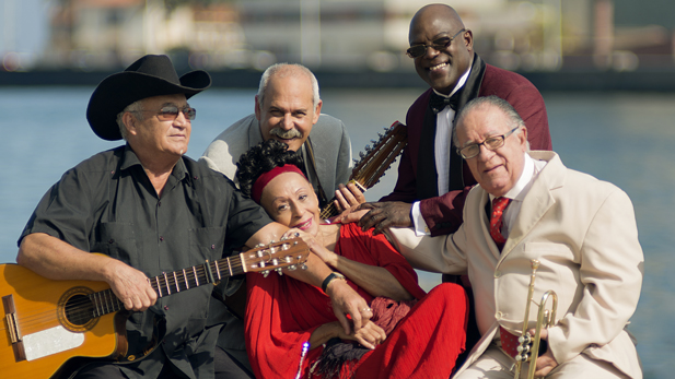 The Orquesta Buena Vista Social Club, featuring Eliades Ochoa on guitar and vocals