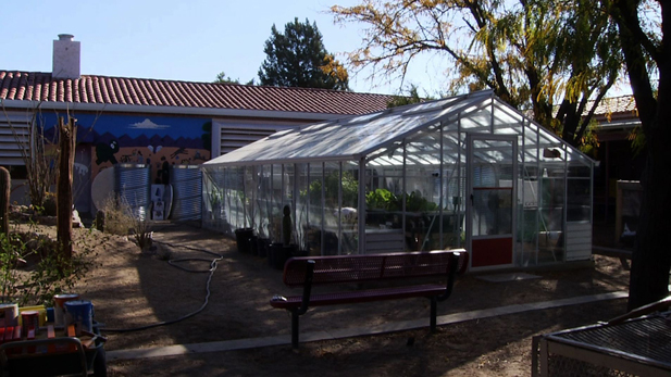 The greenhouse at Manzo Elementary serves as an invaluable tool to teach students about the importance of math, science, agriculture, and sustainability. 