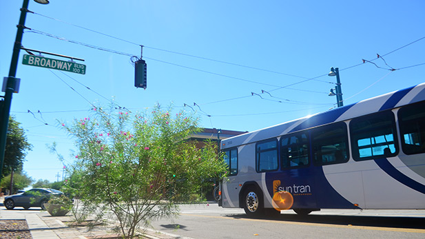 Public transportation, bus, Sun Tran SPOT