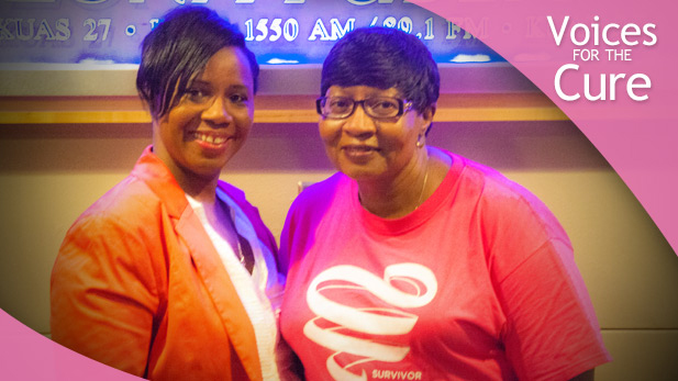 LaTrice Jordan and her aunt Carolyn Green visit the AZPM Studios. 