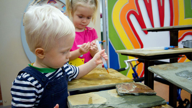 Children playing at Children's Museum spot