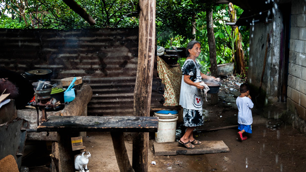 Lucia Mendez says it would be difficult to feed her family of eight without Just Coffee