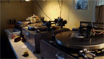 Machine that produces duplicates vinyl records.